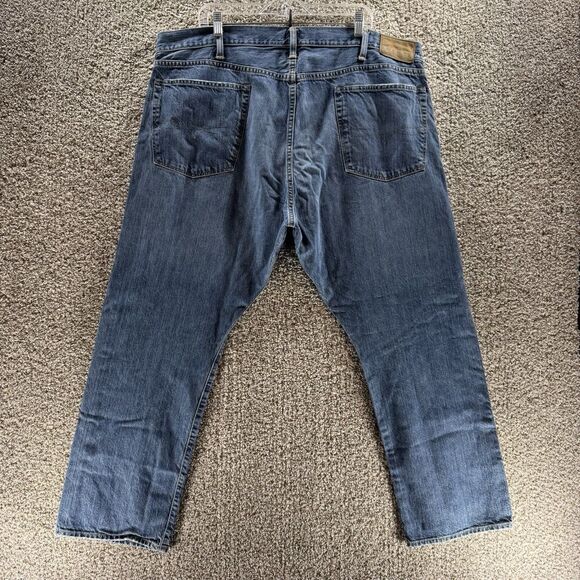 Polo Ralph Lauren Jeans Mens 42x30 Hampton Relaxed Straight Light Wash Denim - Picture 6 of 11